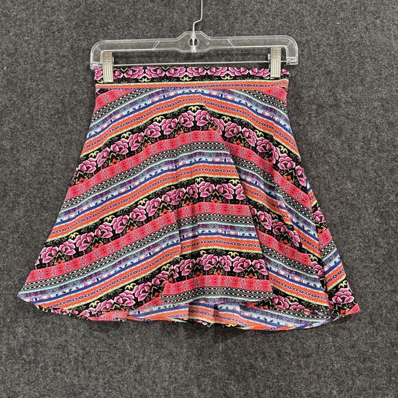 Show Me Your Mumu Camille Skirt Women's Small Multicolor Floral Aztec Mini Boho - Picture 1 of 7